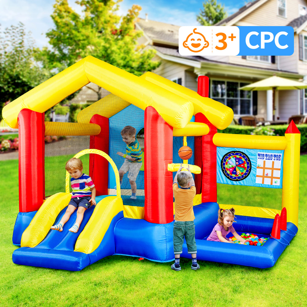 Ultimate Fun Zone Inflatable Bounce House with Games!