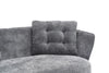 Chic Grey Loveseat with Gold Legs