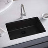 Sleek Black Undermount Kitchen Sink