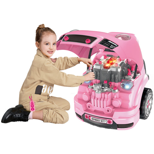 Pink Kids’ Mechanic Workshop Playset