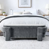 Chic Chenille Storage Bench