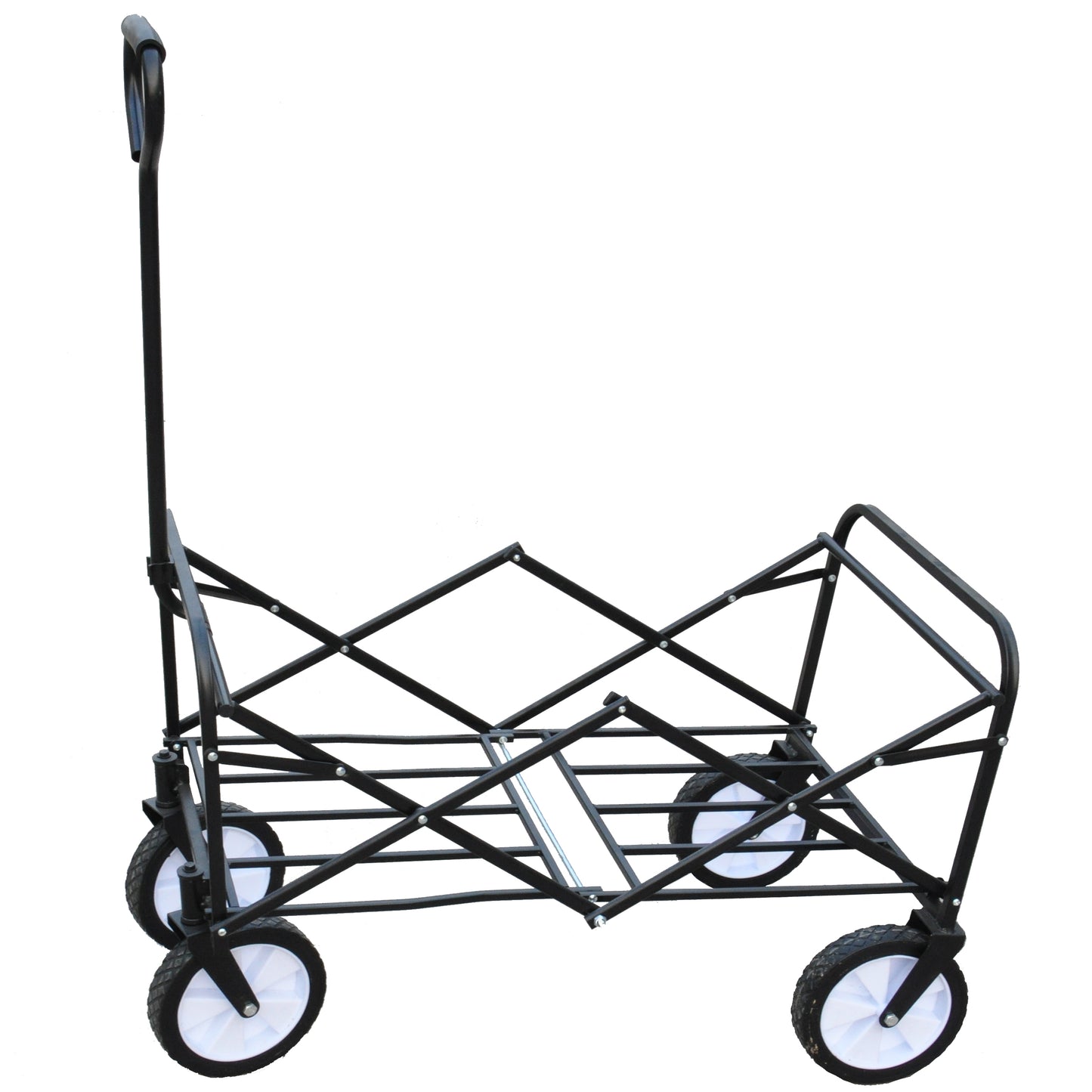 Bright Red Folding Wagon for Gardens & Beaches