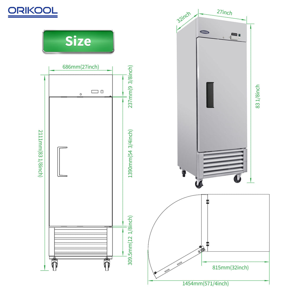 ChillMax Commercial Upright Fridge - Spacious Stainless Steel Cooler