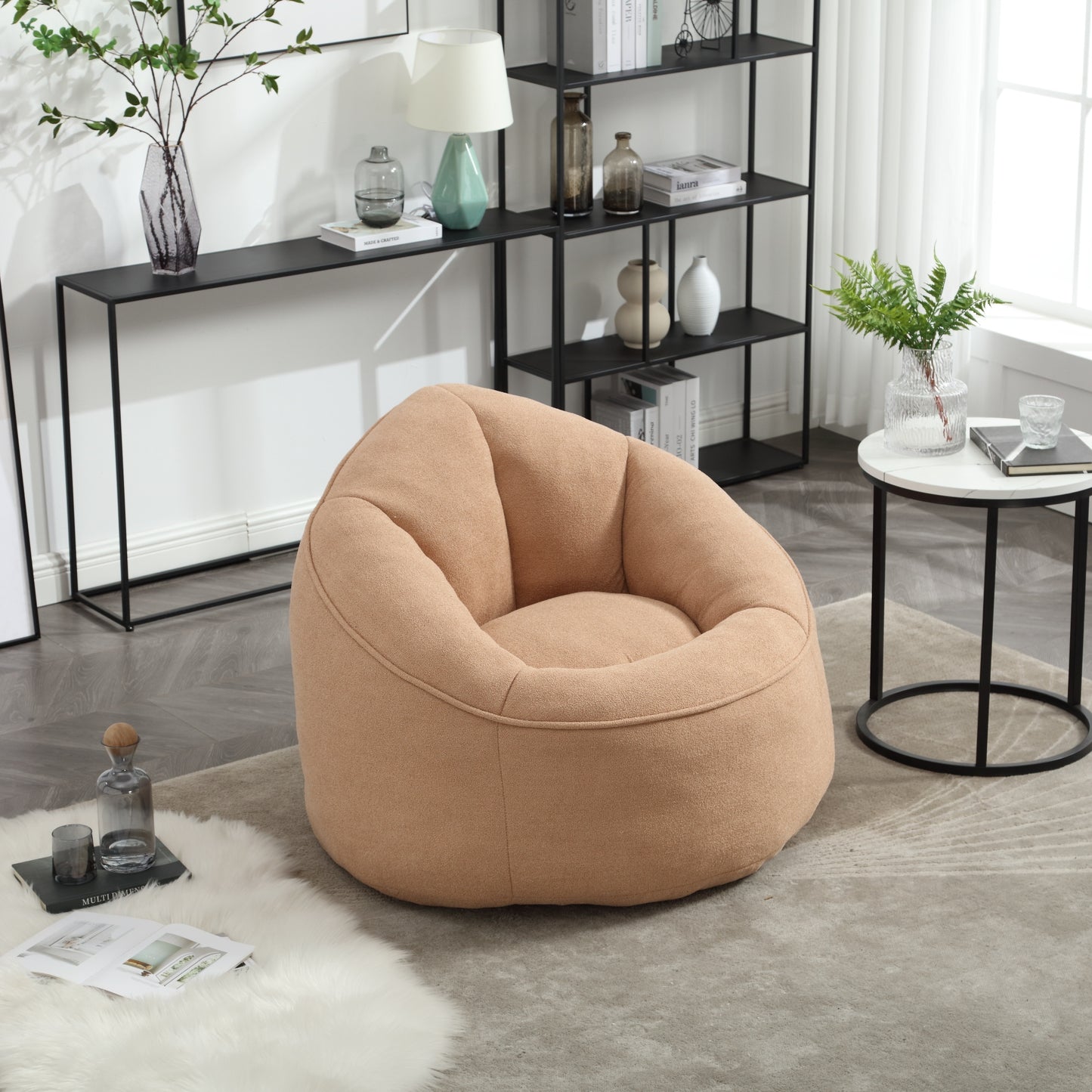 Cozy Comfort Bean Bag Chair with Footrest