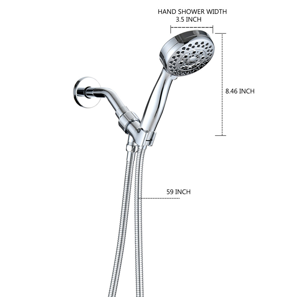 Powerful Chrome Handheld Shower Head