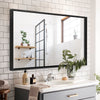 Sleek Black Farmhouse Wall Mirror