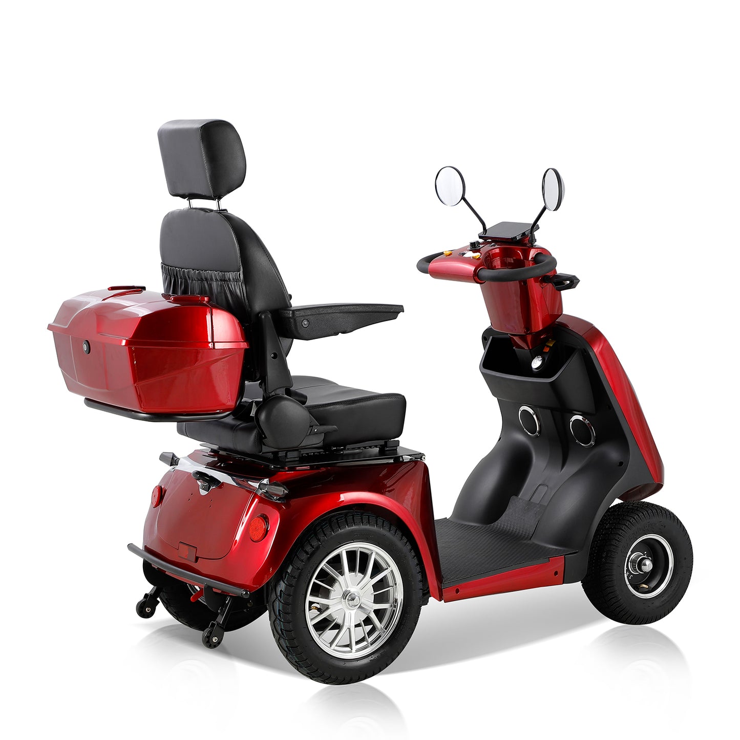 Swift Ride 4-Wheel Scooter for Adults & Seniors - Red