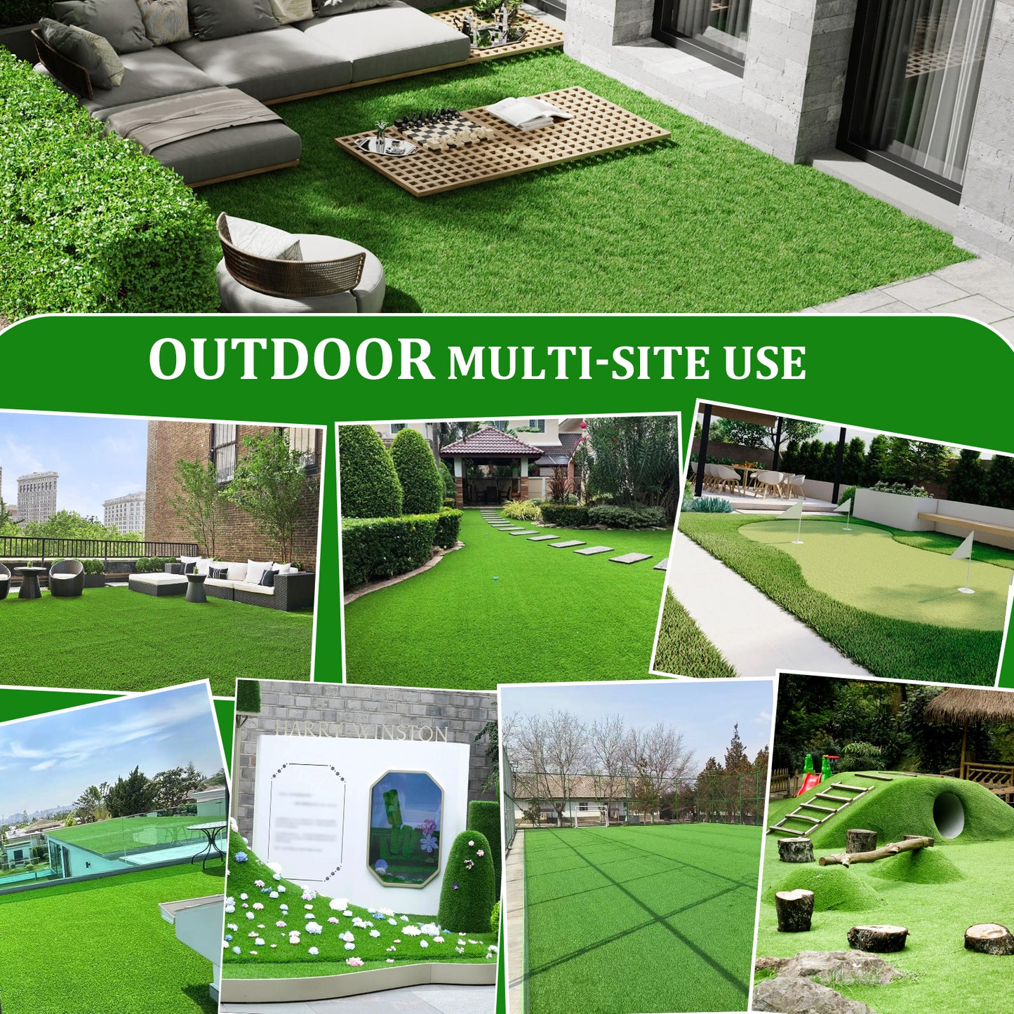 Lush Lawn Outdoor Turf Mat