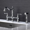 Versatile Pull-Out Kitchen Faucet with Dual Handles