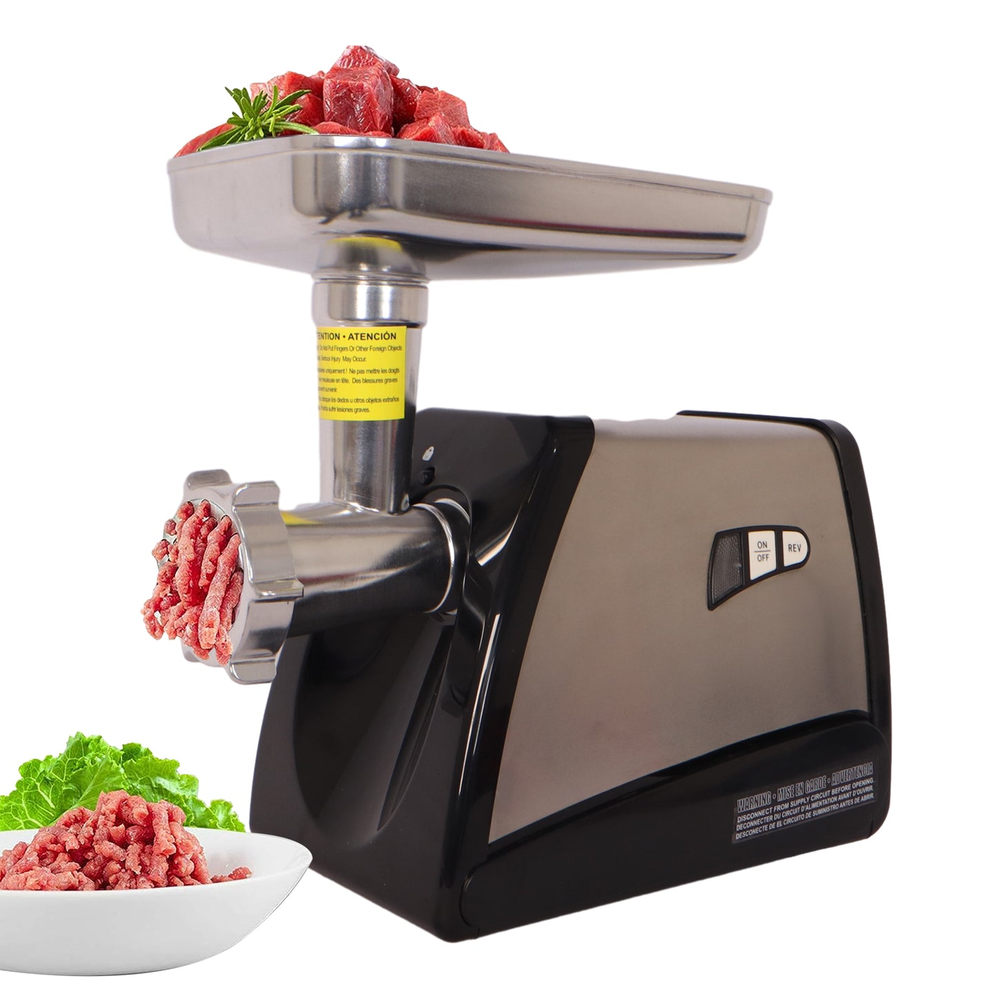 Savory Slicer: Stainless Steel Meat Grinder & Sausage Maker