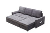 Cozy Contemporary L-Shaped Sofa Bed with Storage and Chaise