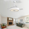 Smart Invisible Ceiling Fan with Remote and LED Light