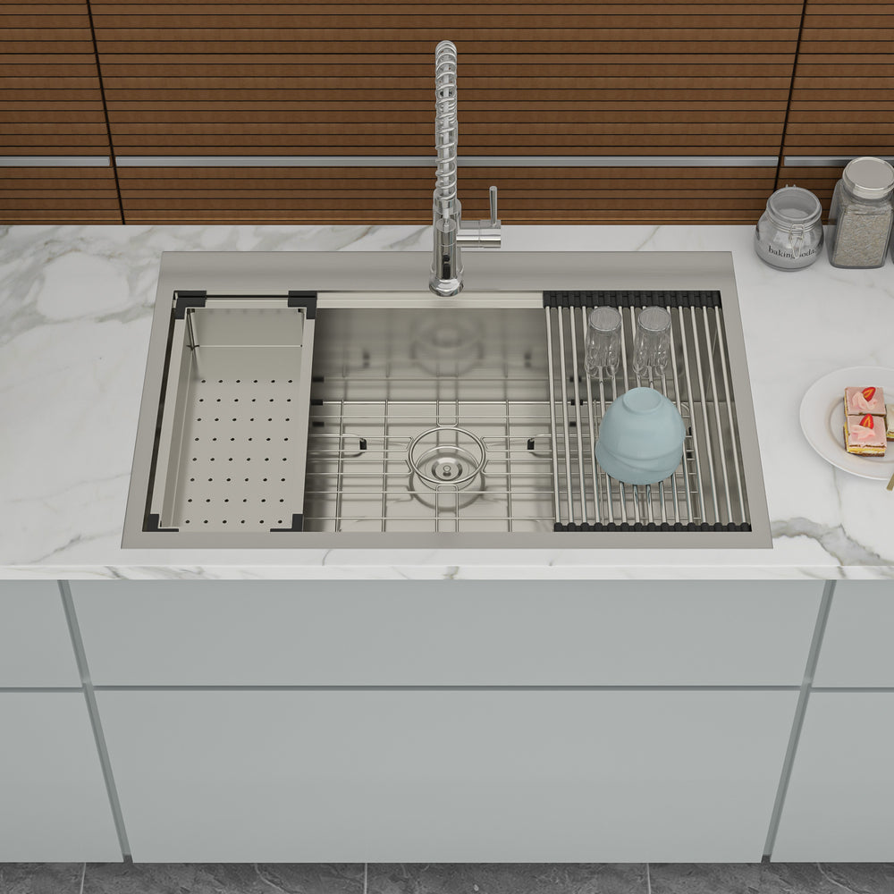 Ultimate Workstation Drop-In Kitchen Sink