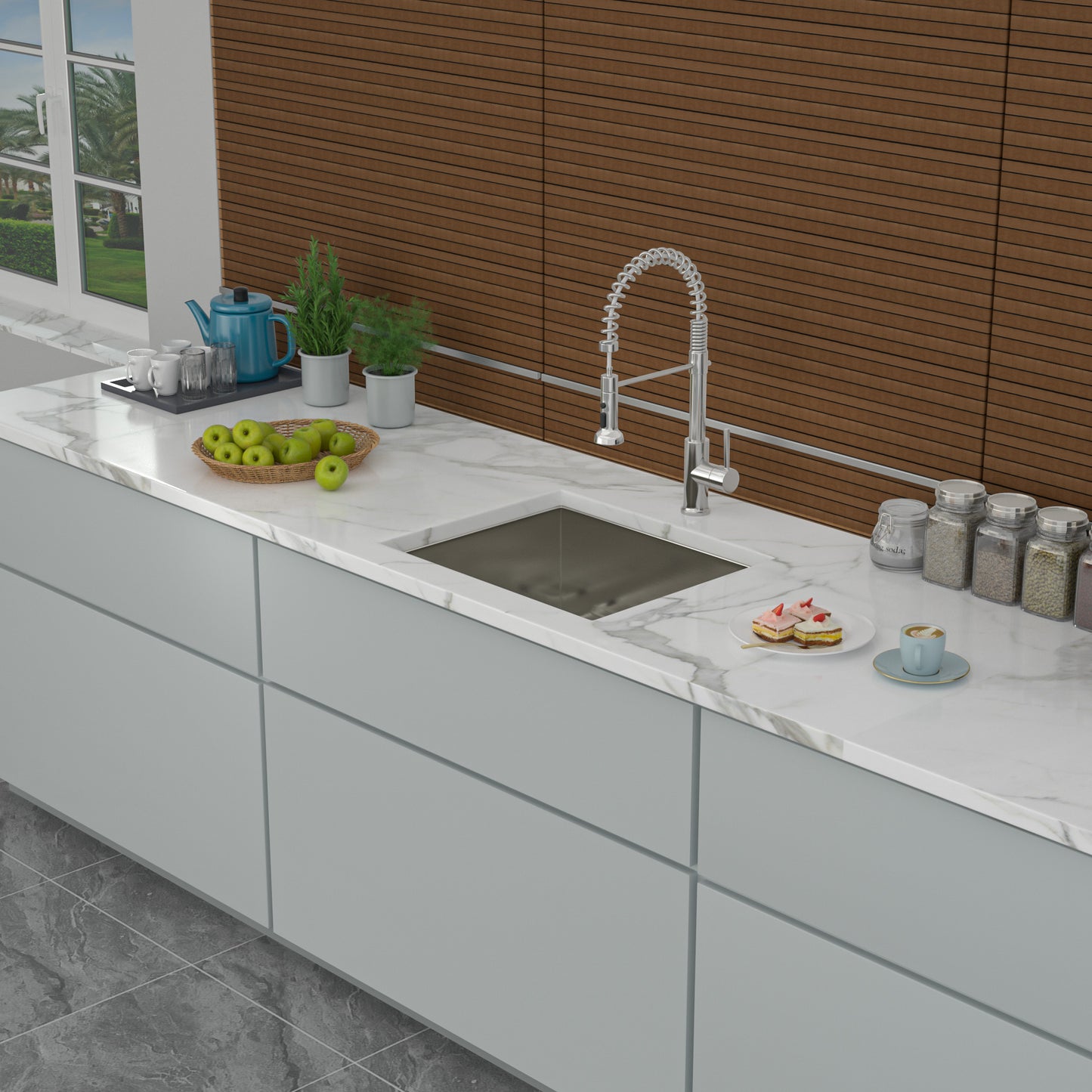 Sleek Stainless Steel Undermount Kitchen Sink