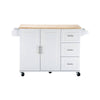 Versatile Mobile Kitchen Island & Cart with Extendable Table