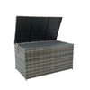 Wicker Patio Storage Box - Stylish Outdoor Organizer for Cushions, Toys, and More!