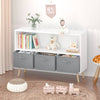 Cozy Kids Bookcase with Fun Fabric Bins