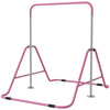 Kids' Adjustable Gymnastics Bar - Shock-Absorbing Fun in Pink!