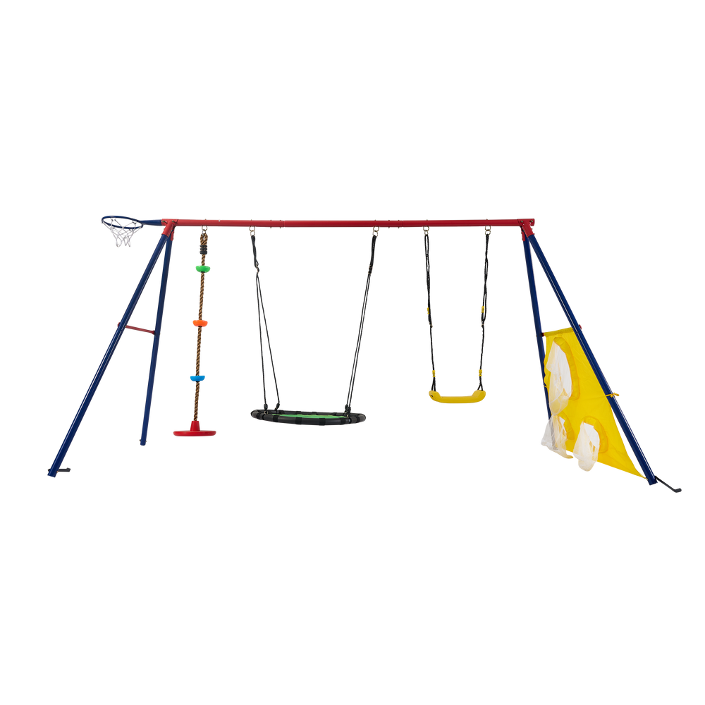 Vibrant Adventure Swing Set