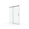 Sleek Soft-Close Frameless Shower Door in Brushed Nickel