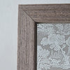 Elegant Gray Wood Full-Length Mirror