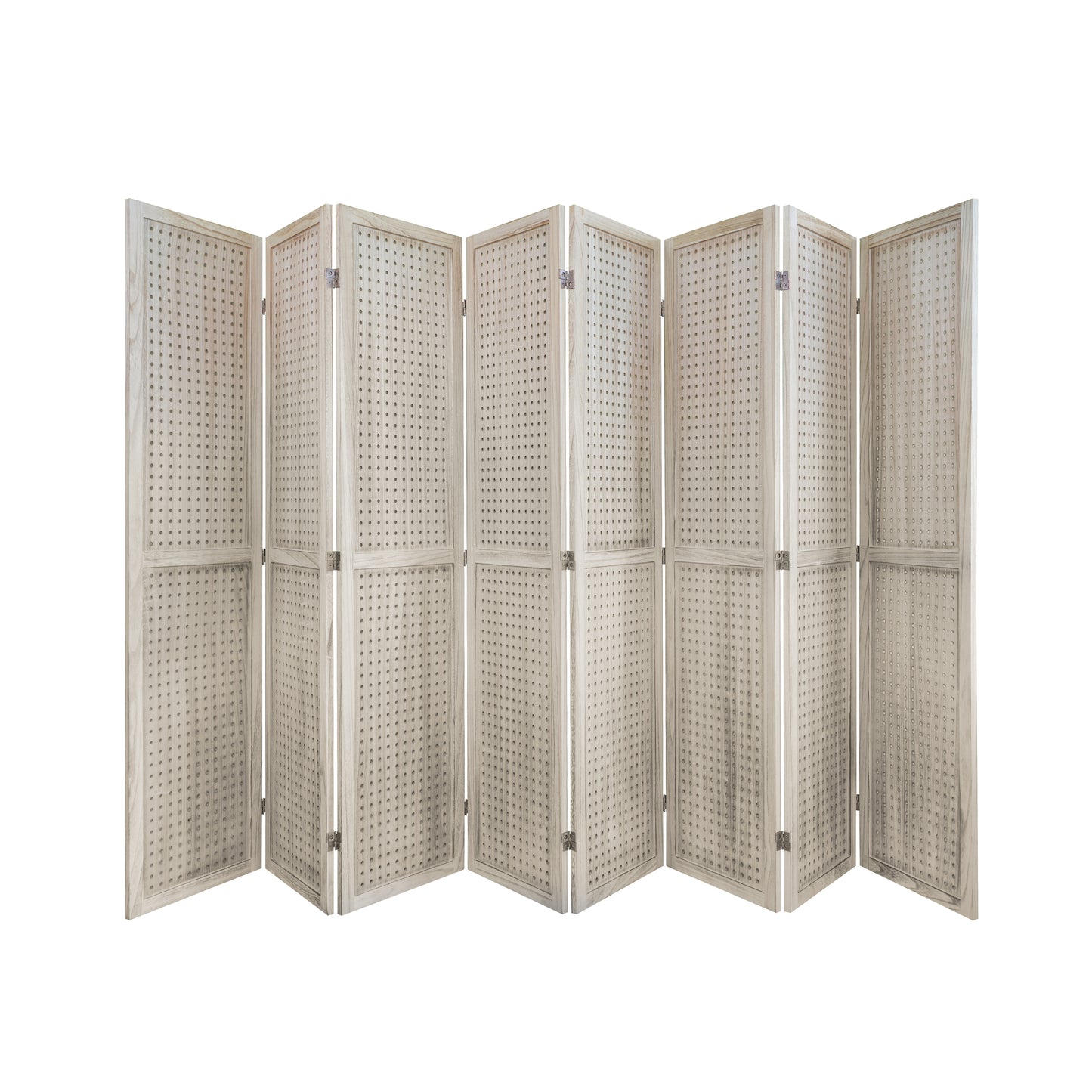 “Chic Wooden Folding Room Divider & Display”