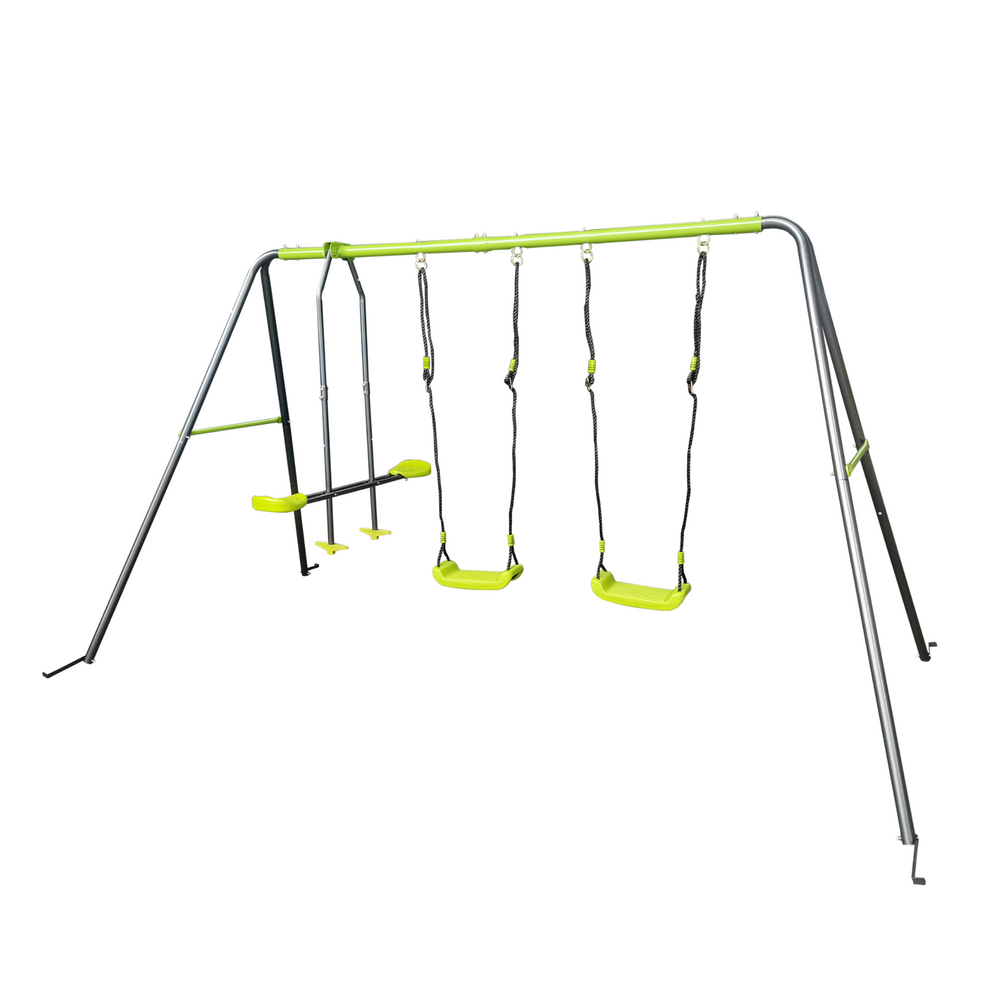 Lime Green Fun Swing Set for Kids