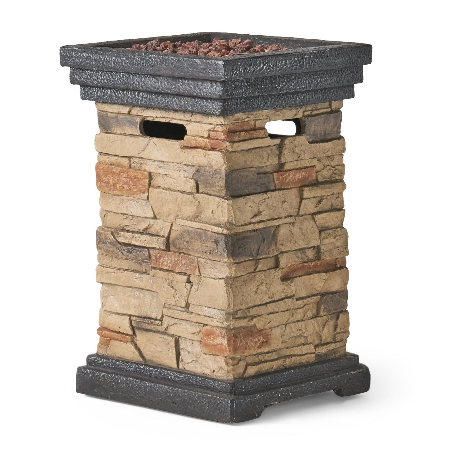 Cozy Glow Stone Fire Column