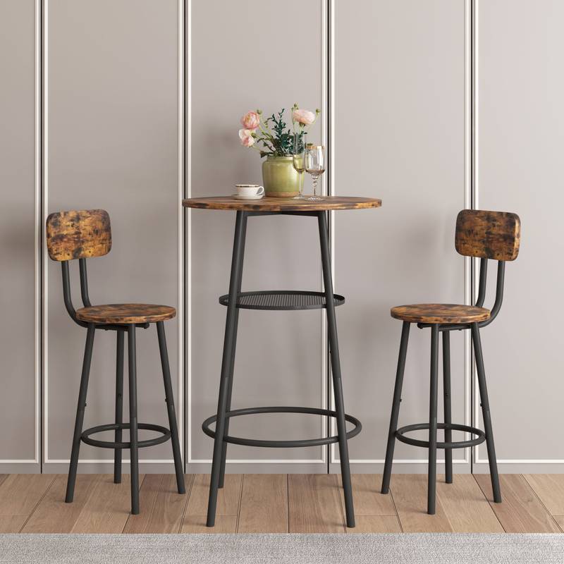 Chic Bar Set with Cozy Stools