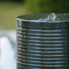 Chic Concrete Cylinder Bird Bath Fountain