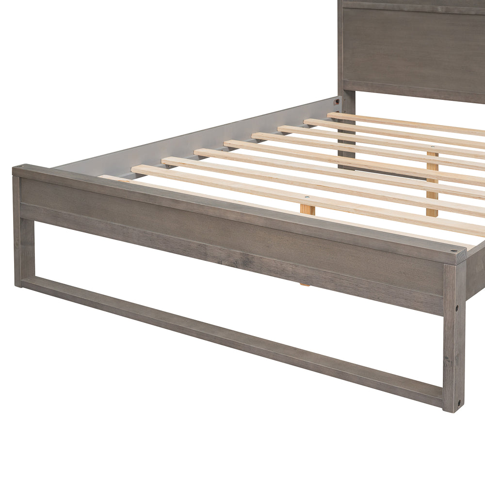 Chic Storage Platform Bed with USB Ports