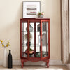 Charming Lighted Curio Cabinet with Glass Doors