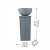 Serenity Zen Bowl Fountain & Bird Feeder