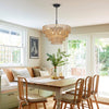 Chic Boho Rattan Chandelier