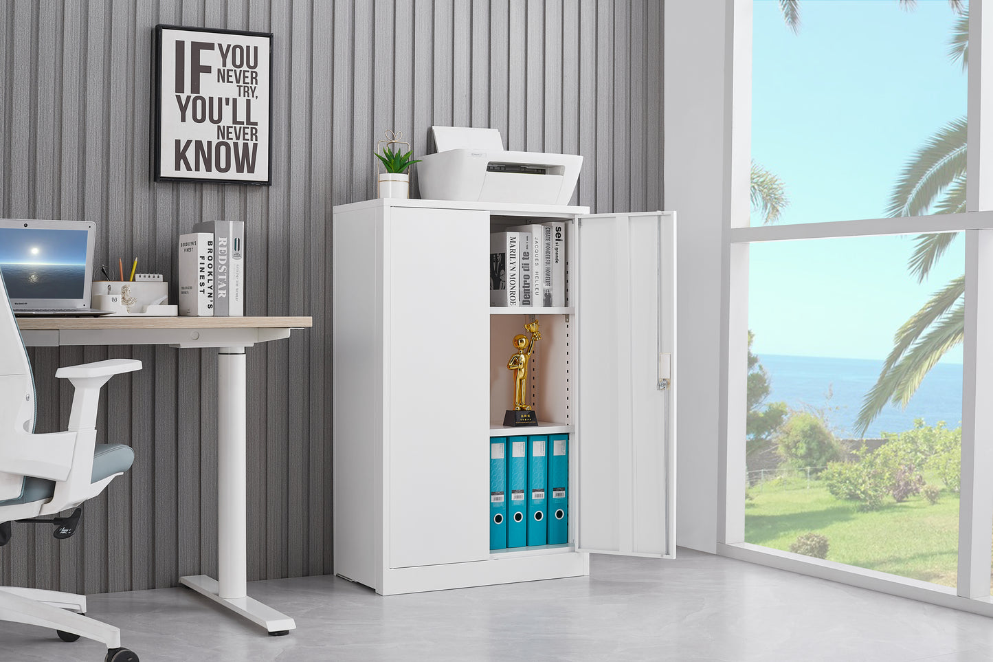 Secure Foldable Storage Cabinet – Versatile Locker for Home, Office & Garage