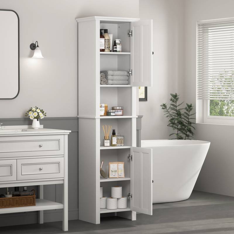 Chic Wooden Storage Cabinet for Bathroom and Living Room