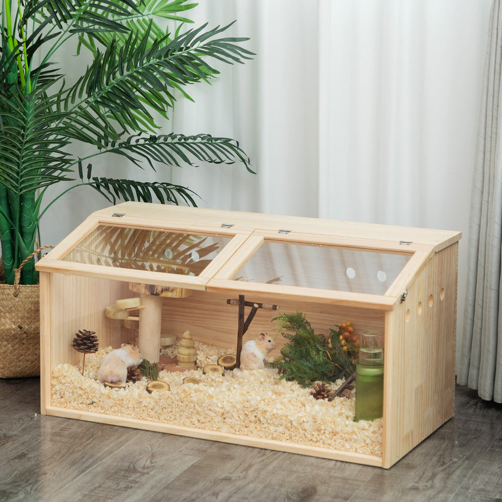 Charming Wooden Hamster Home