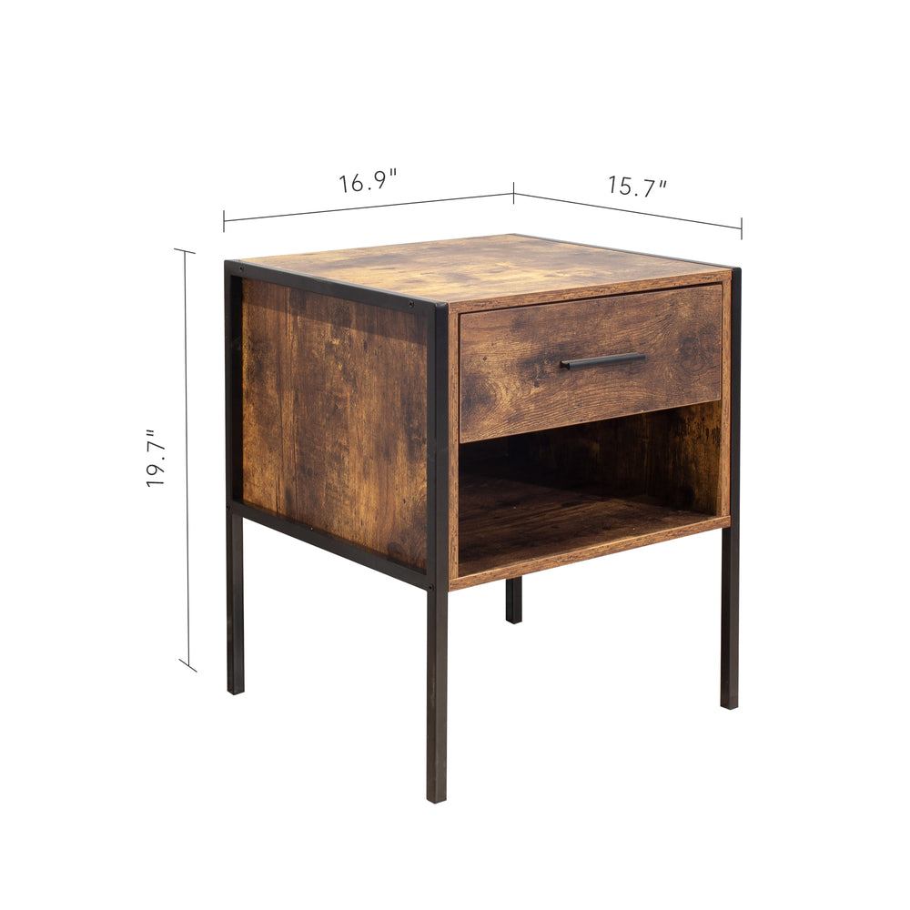 Industrial Chic Nightstand Duo