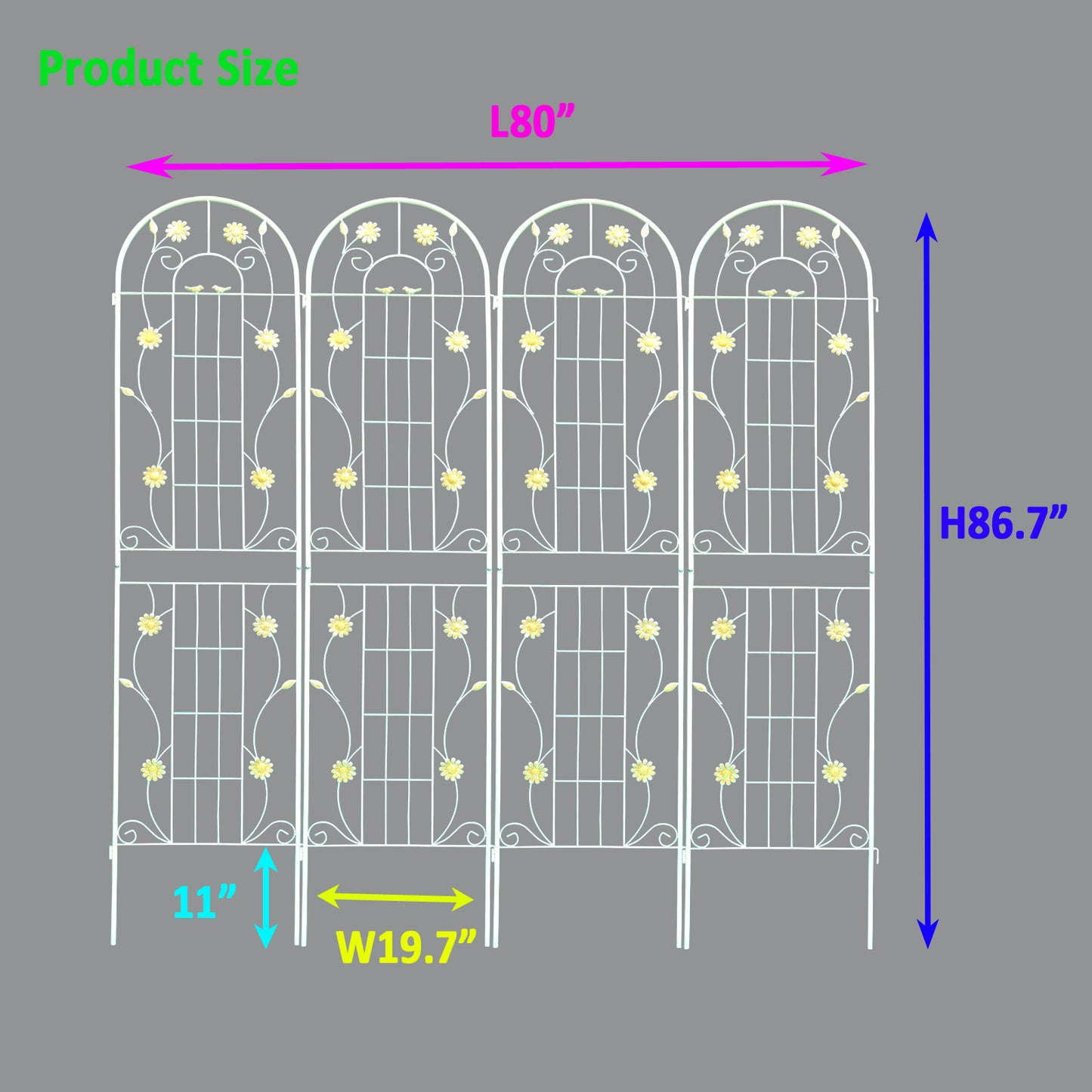 Elegant Garden Trellis Set for Climbing Plants