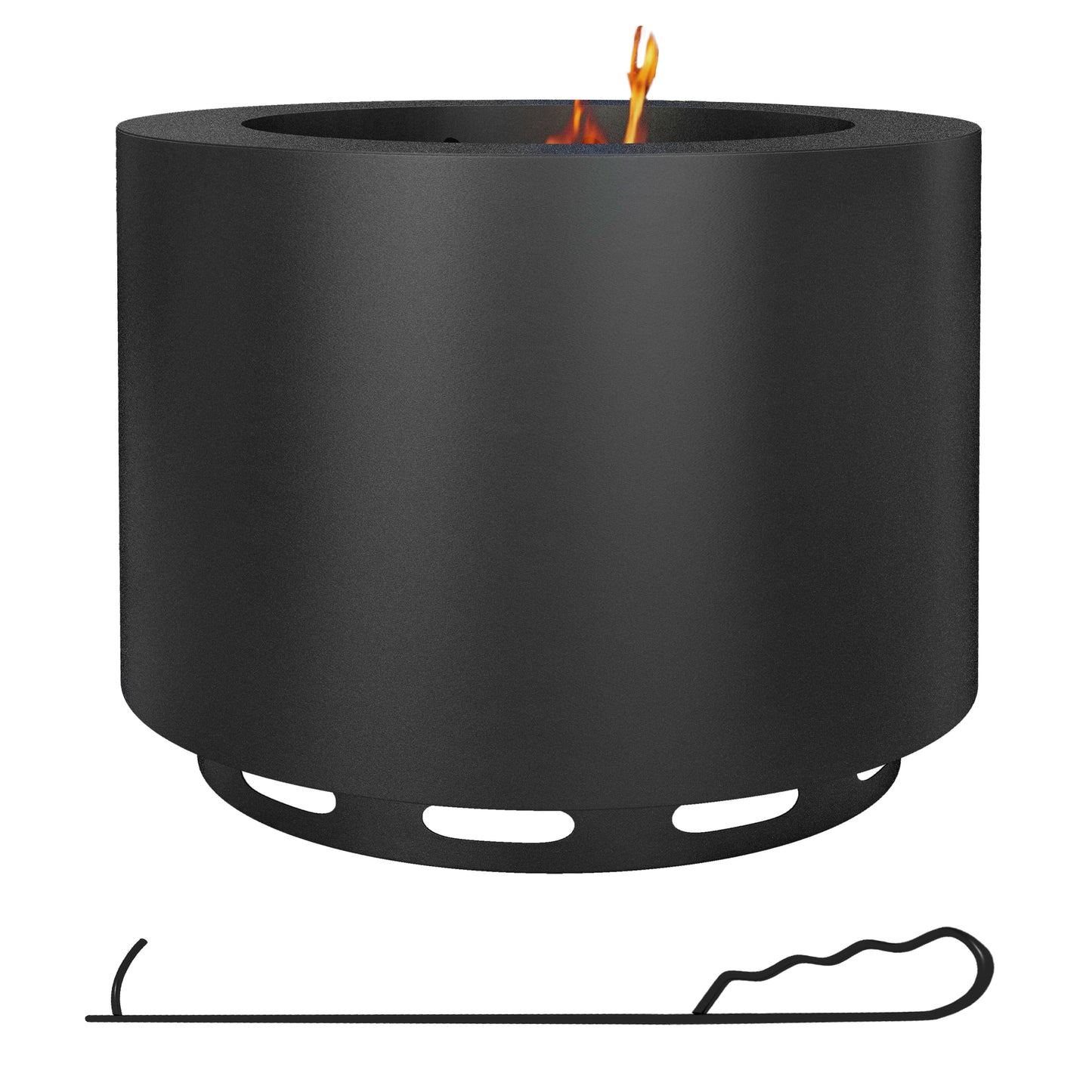 Sleek Smokeless Fire Pit - Portable Wood Burner for Cozy Campfires