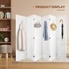 Elegant White Folding Room Divider and Display Board