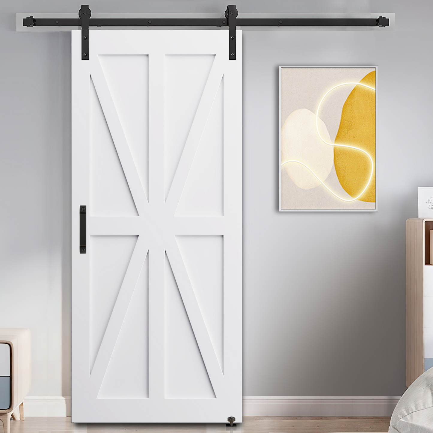 Modern Barn Door Slab - DIY Ready & Moisture-Proof