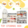 Colorful Kids' Toy & Book Storage Station