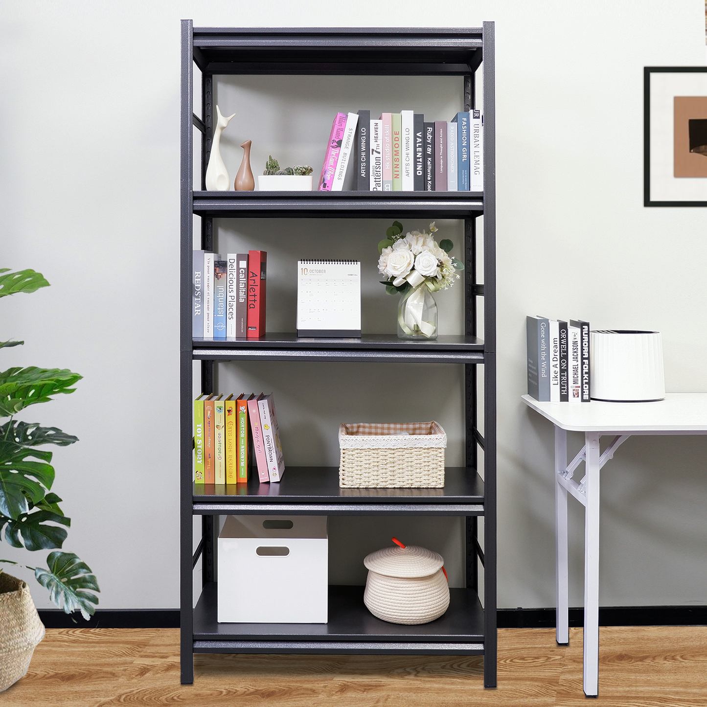 Sturdy Adjustable 5-Tier Storage Shelves