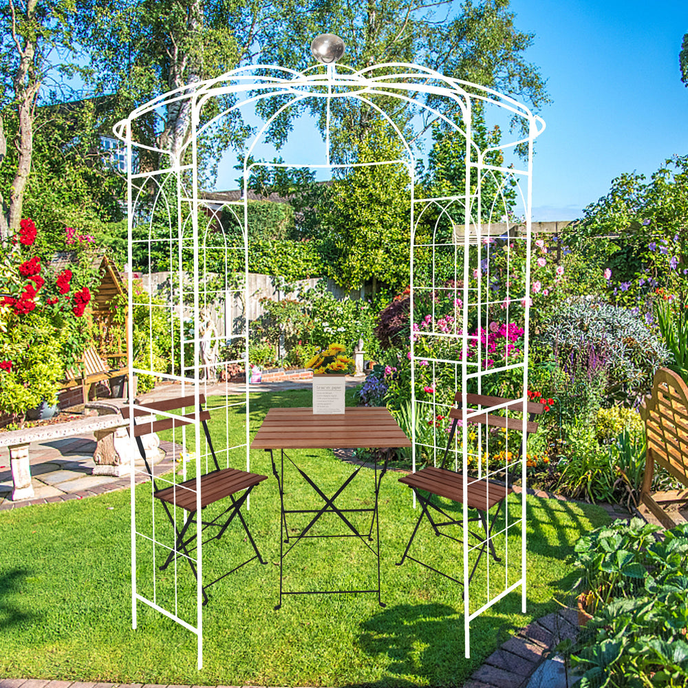 Charming White Garden Archway for Weddings