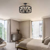 Chic Farmhouse Flush Mount Chandelier