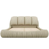 Cozy Velvet Queen Bed with Plush Headboard