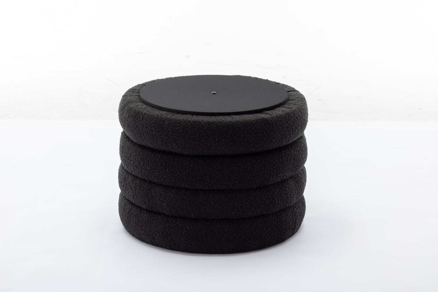 Stylish Black Storage Ottoman