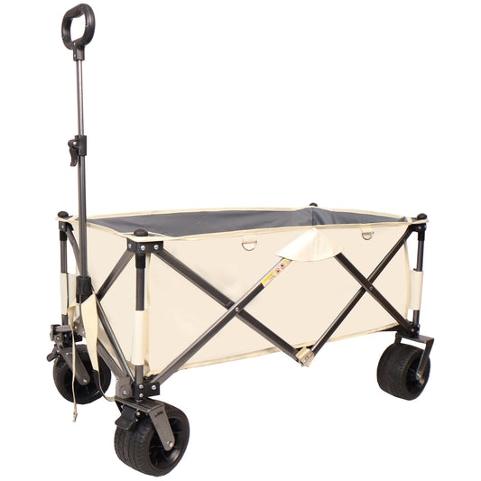 Adventure Wagon: Your All-Terrain Folding Cart for Beach, Camping & More!