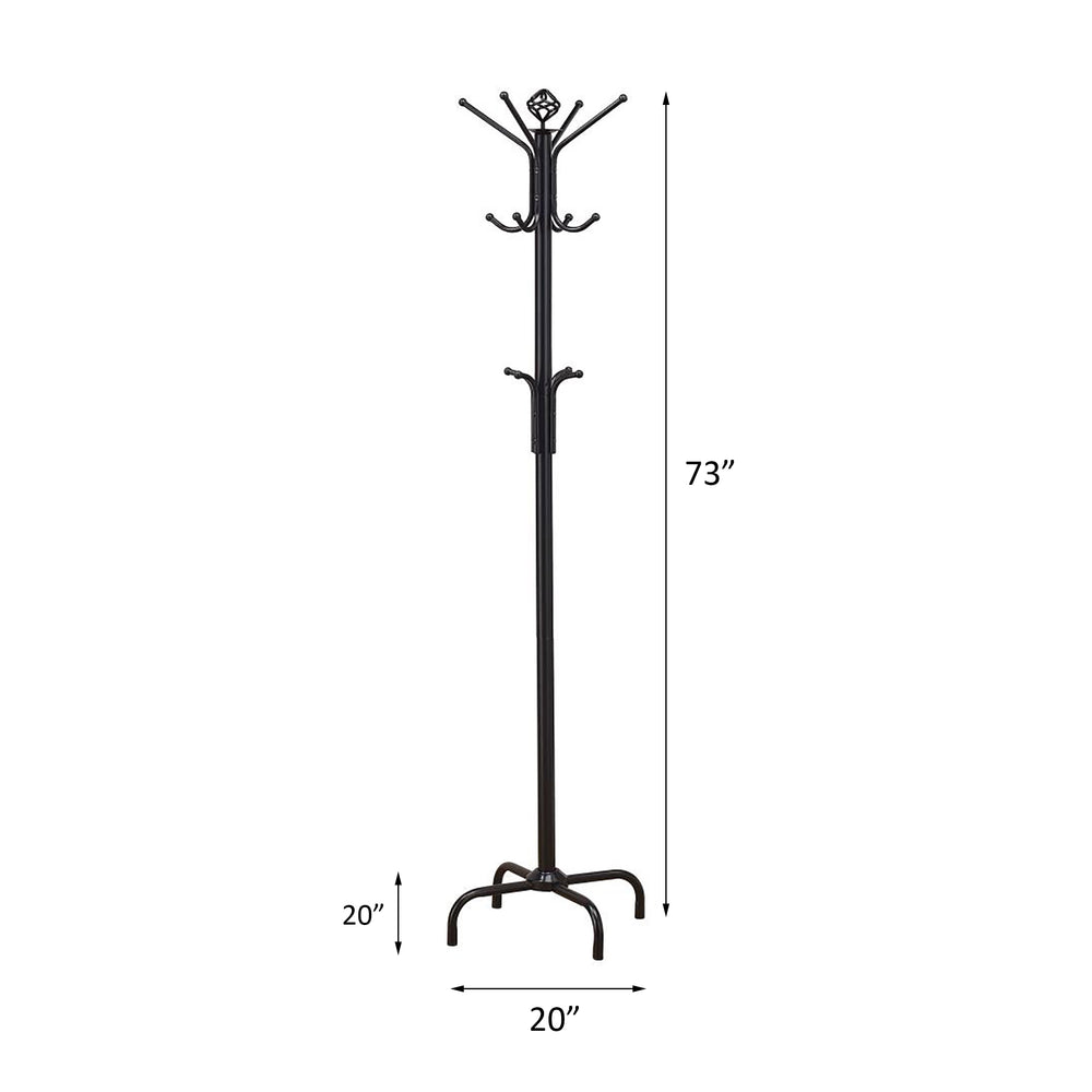 Sleek Black Coat Stand